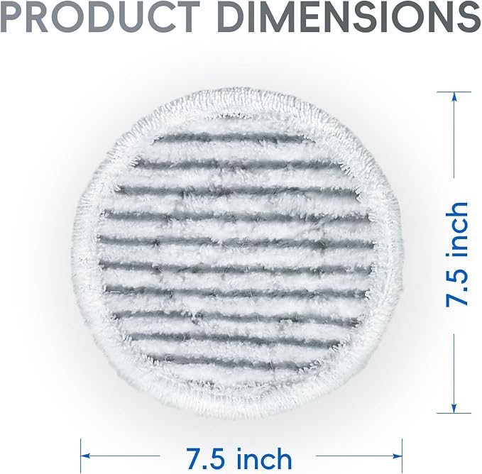 10 Pack Steam Mop Replacement Pads for Shark S8001 S7001 S7201 S7000AMZ S8201 Steamer Mop Washed Pad Repeatedly for All Floors Cleaning