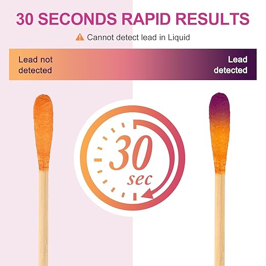 AAwipes Lead Test Kit 80 Swabs Enhanced Lead Testing Formulation at Home Lead Paint Test Kit Testing for Dishes Paint Cups Ceramics and All Surfaces - Quick Results in 30s Lead Detector (80)