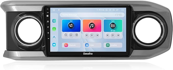 Dasaita 8GB+256GB Car Stereo for Toyota Tacoma 2016-2023 with Wireless Apple Carplay & Android Auto, Android 13 Head Unit ...