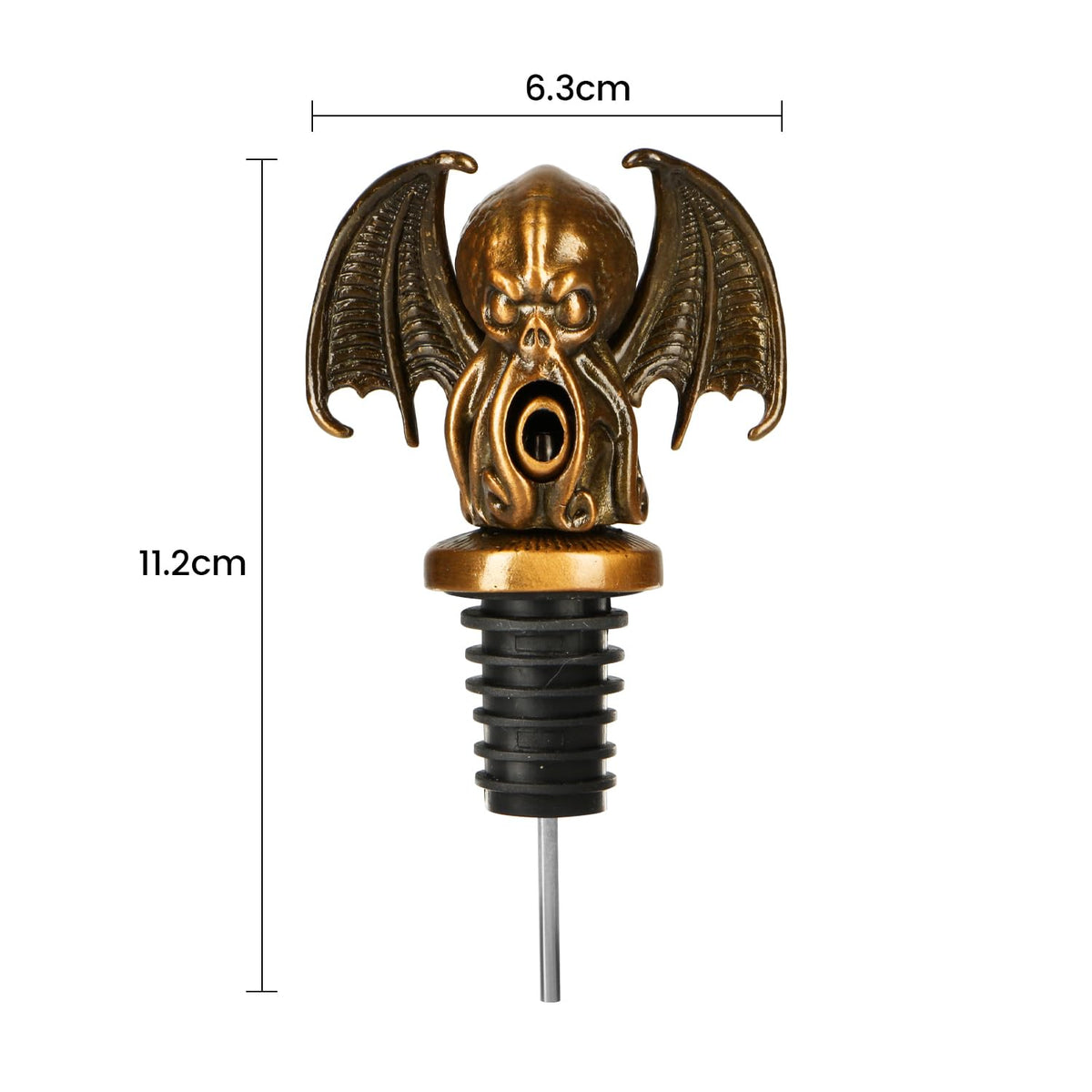 Pour People's Market Cthulhu Wine Aerator - Decanter Pour Spout - Wine Accessories - Red Wine - Liquor - Great for Halloween and Wine Parties - Unique Goth or Christmas Gift for Wine Lovers