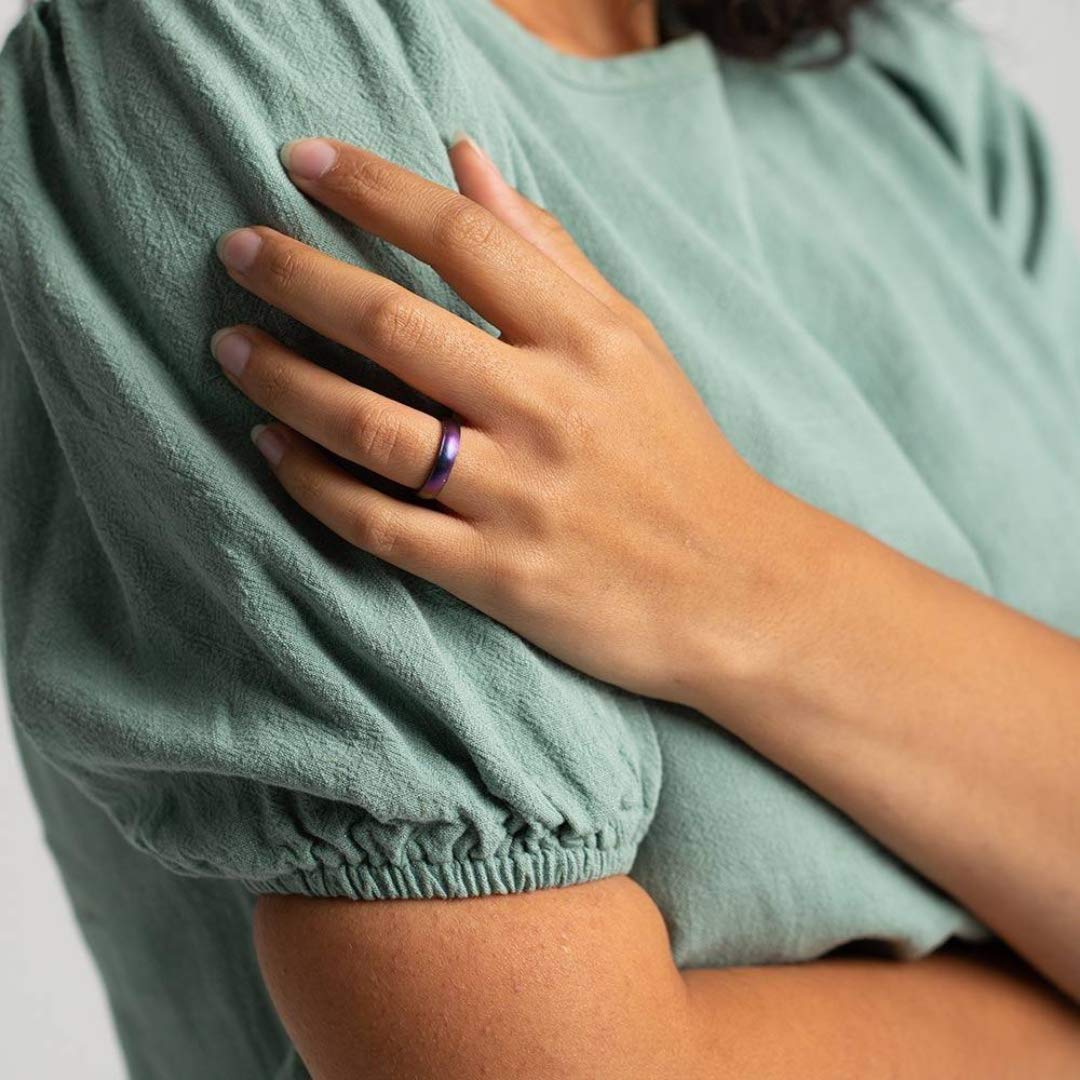 Enso Rings Thin Legend Silicone Ring | Made in The USA | an Ultra Comfortable, Breathable, and Safe Silicone Ring (Unicorn, 3)