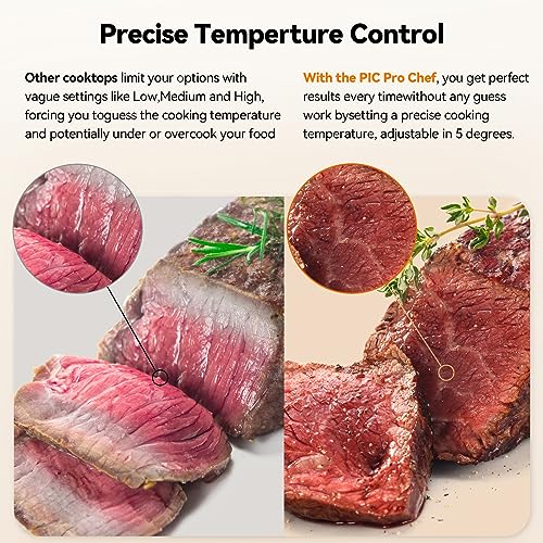 Nuwave Flex Precision Induction Cooktop, 10.25” Shatter-Proof Ceramic Glass, 6.5” Heating Coil, 45 Temps from 100°F to 50...
