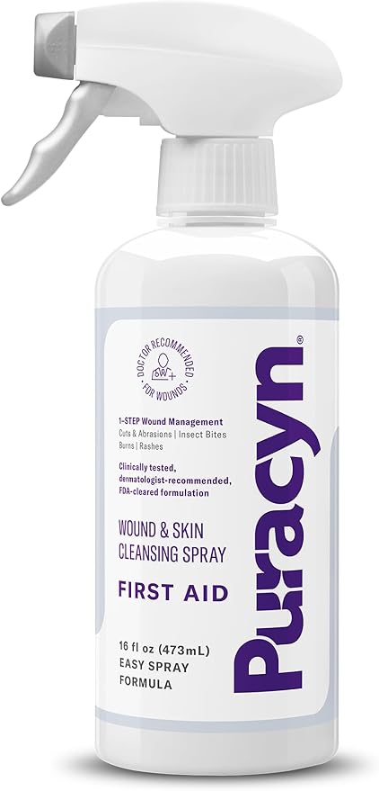 Puracyn Plus First Aid Wound and Skin Cleanser, 16 Fluid Ounce