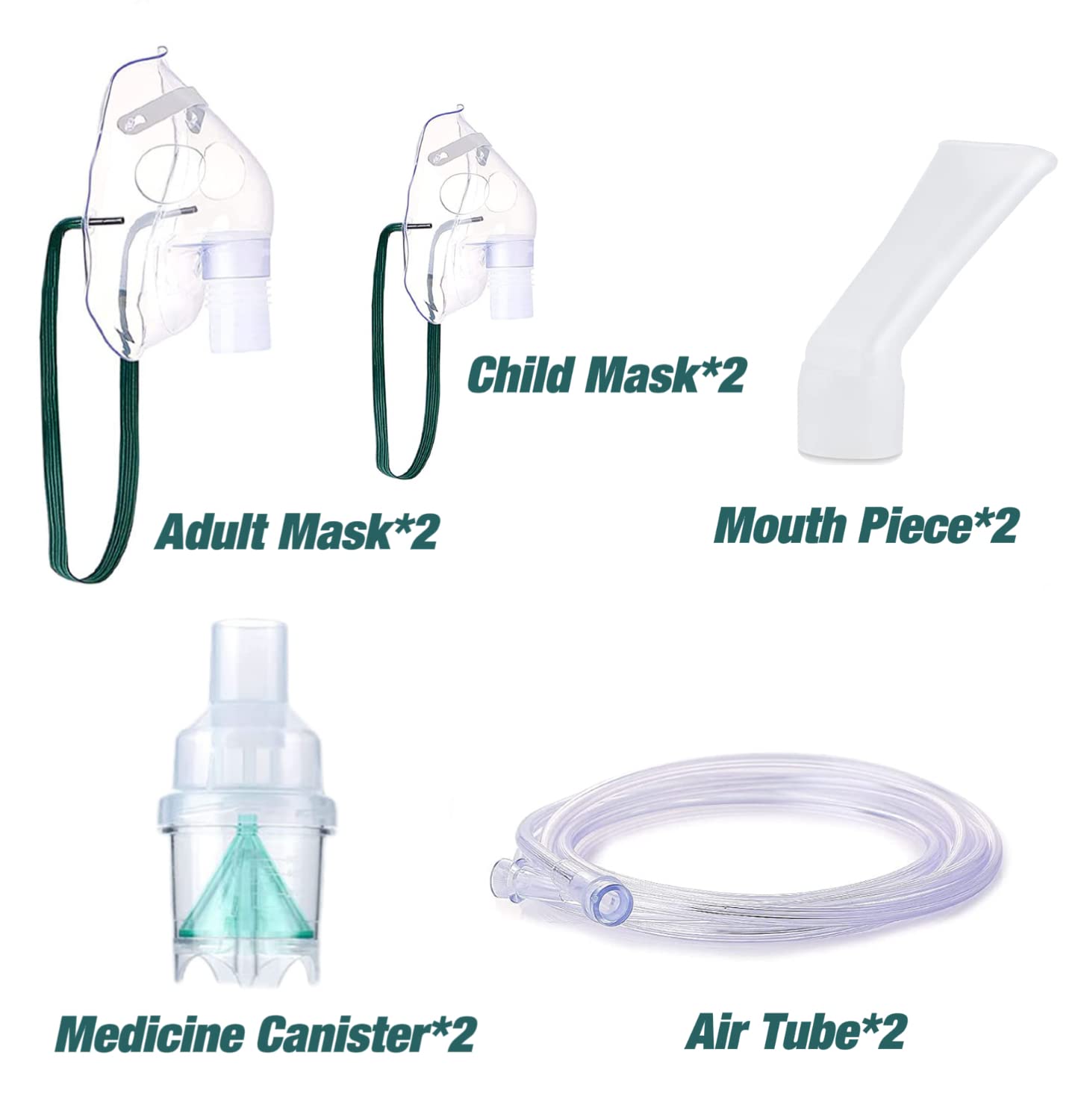 2 Packs Nebulizer Kit for Adult and Child
