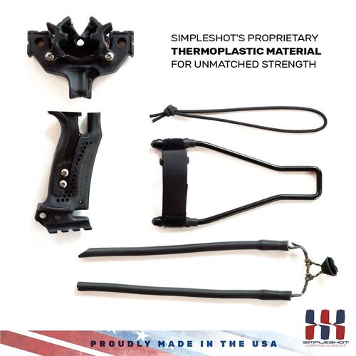SimpleShot Hammer XT Slingbow Arrow-Shooting Hunting Fishing Wrist-Support Slingshot (Green)