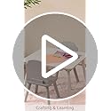 Delta Children Finn Table and Chair Set with Storage, White/Grey