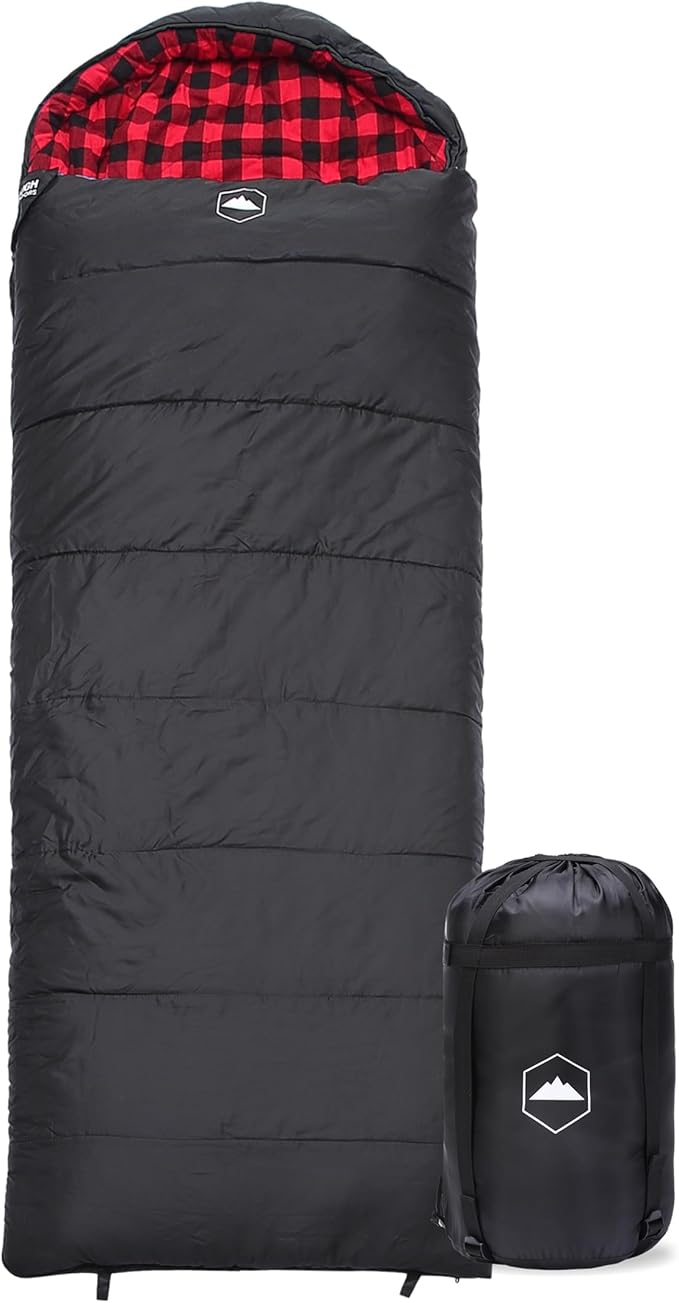 Tough Outdoors Sleeping Bags for Adults & Kids Sleeping Bags Girls Boys Teens - Camping Sleeping Bag for Backpacking- Cold...