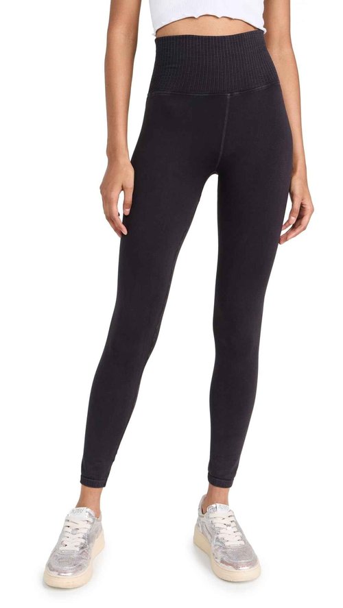 Free People Women's Good Karma Leggings, Washed Black, XS-S