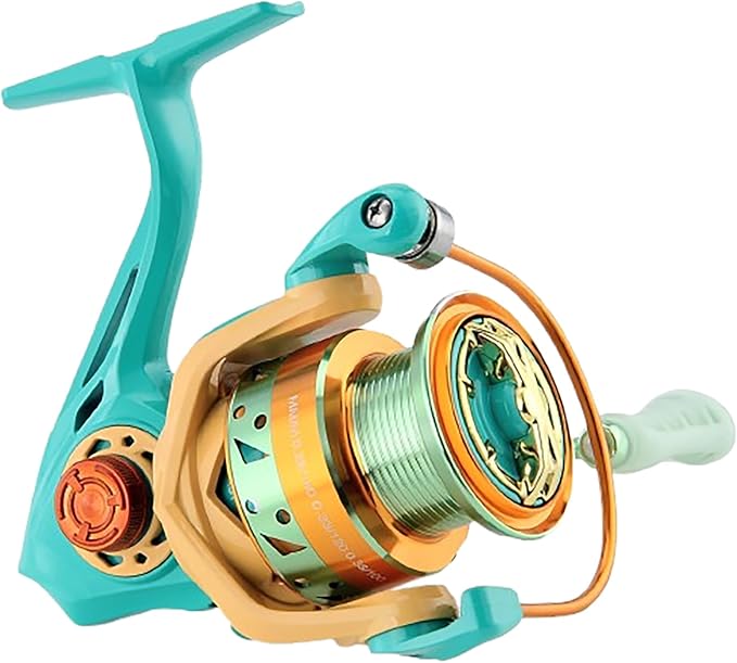 Cosych Macaron Metal Fishing Reel, Metal Spinning Reel, Smooth Operation, Interchangeable Left and Right Hands