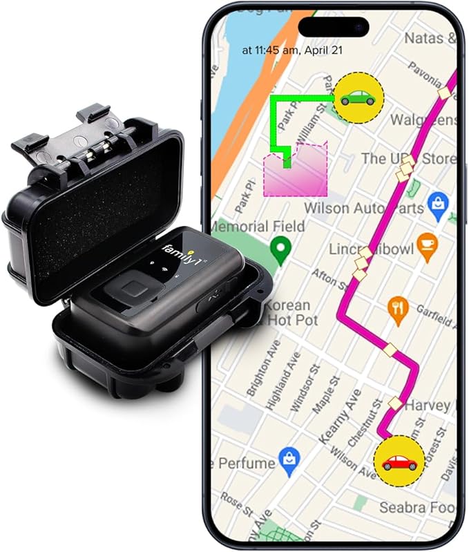 Family1st GPS Tracker Device for Vehicles, Cars, Loved Ones, Up to 30 Day Battery with Waterproof Case Magnetic, Real-Time...