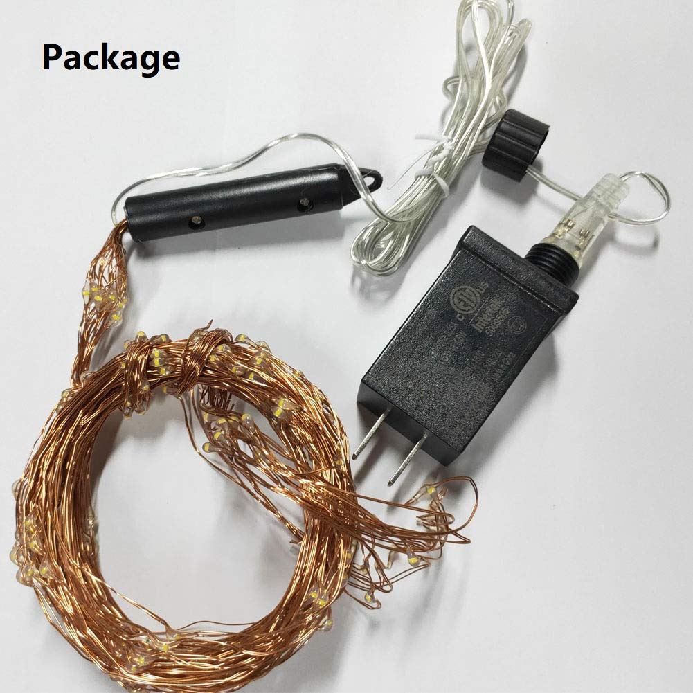 Lxcom Lighting Fairy Lights Plug in 6.56Ft*14 Strands 280 LEDs Twinkle String Lights Branch Lights Decoration for Garden Home Party Wedding Decorations(Warm White)