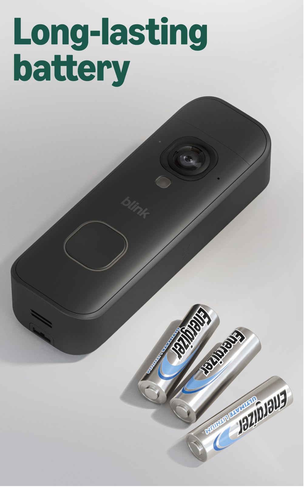 Blink Battery Doorbell 2K+ (newest model) and Mini 2K+ (newest model) — 2K video resolution, enhanced audio. Sync Module Core included. 1 Camera + Battery Doorbell 2K+ (Black)