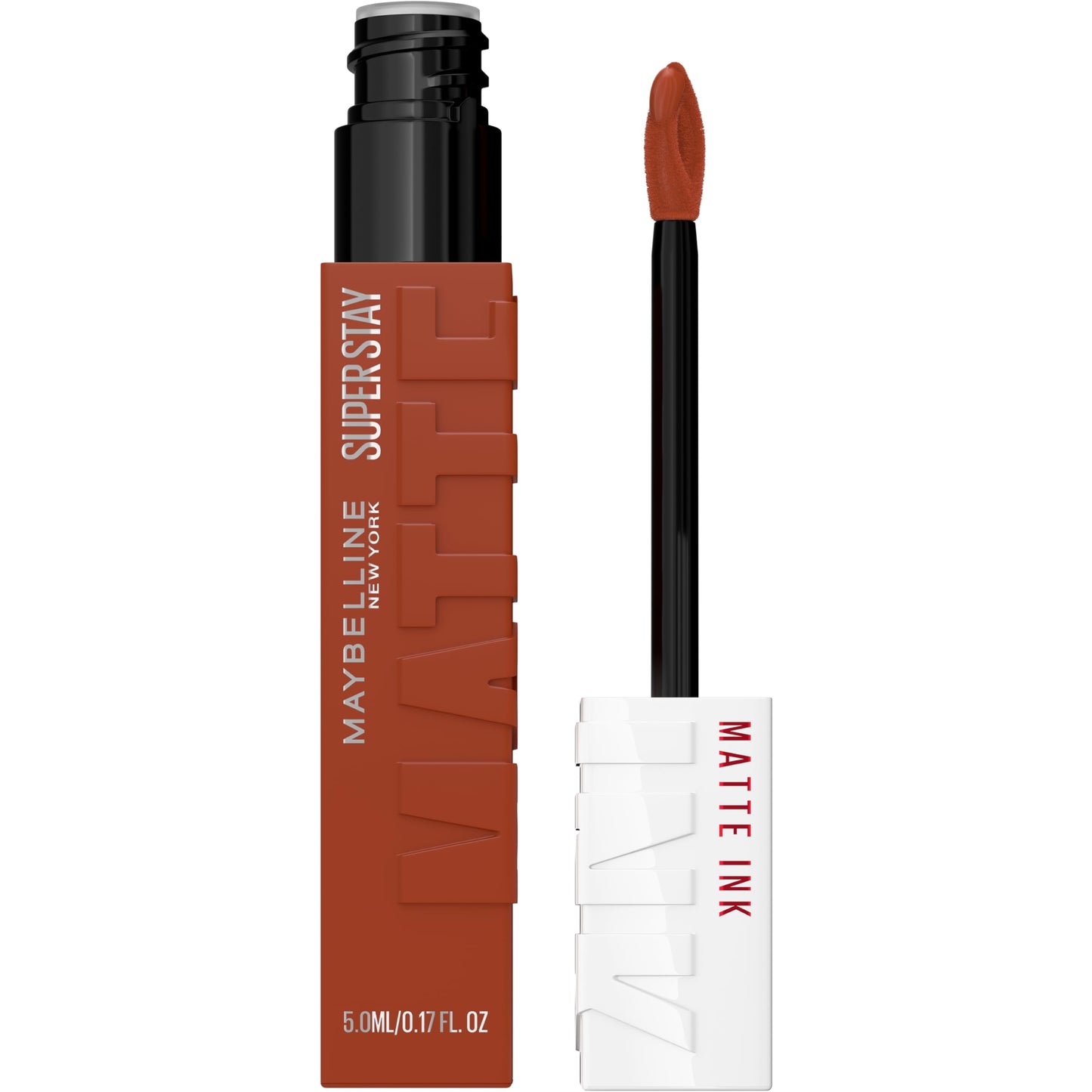 Maybelline Super Stay Matte Ink Liquid Lipstick Makeup, Long Lasting High Impact Color, Up to 16H Wear, Entertainer (Midtone Rus