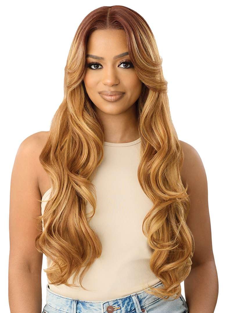 Outre Lace Front Wig - Perfect Hair Line - Swoop Series Y-Part 206 (GINGER BROWN)