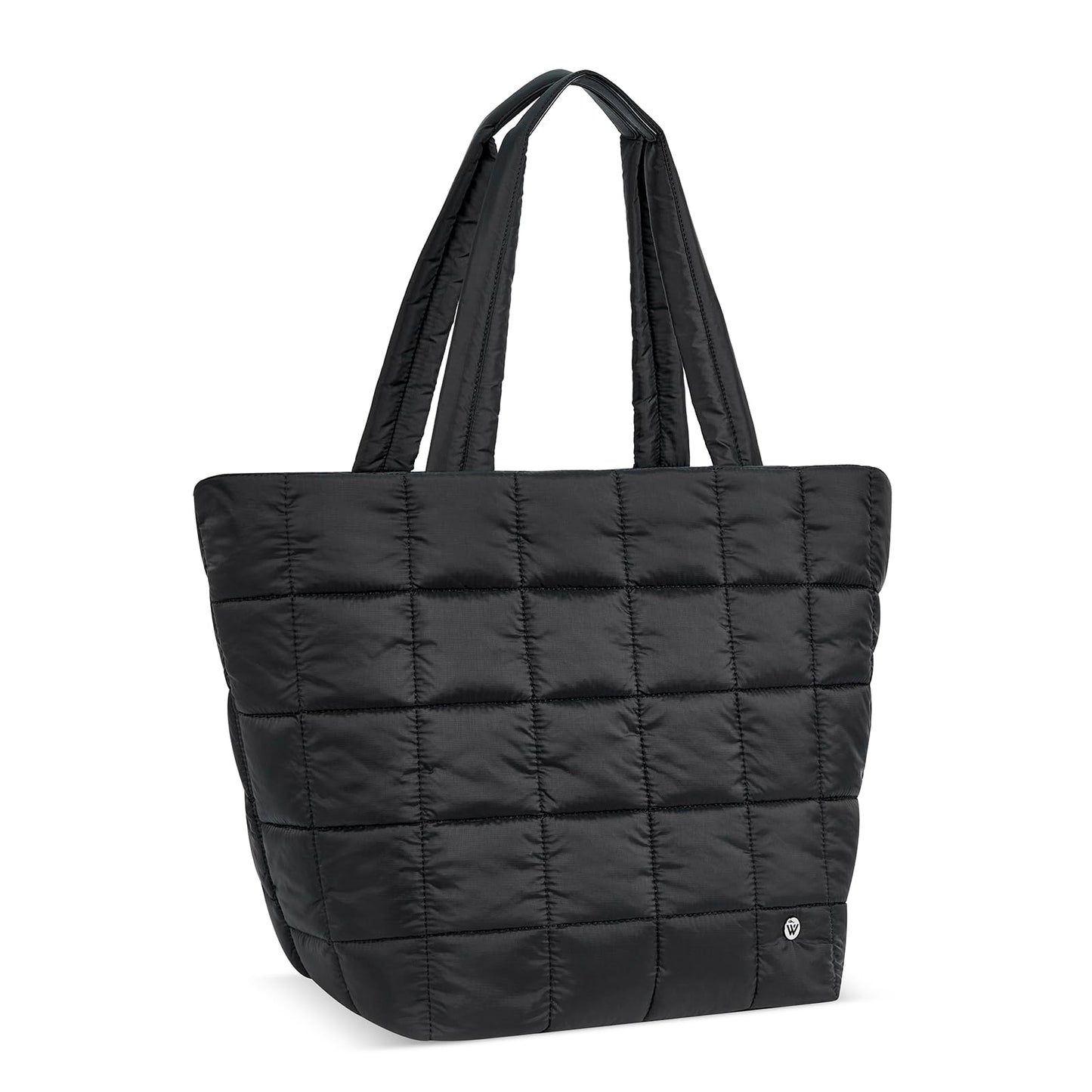 WESTBRONCO Small Puffer Crossbody Bags for Women, Puffy Quilted Purse Nylon Shoulder Handbag with Adjustable Strap