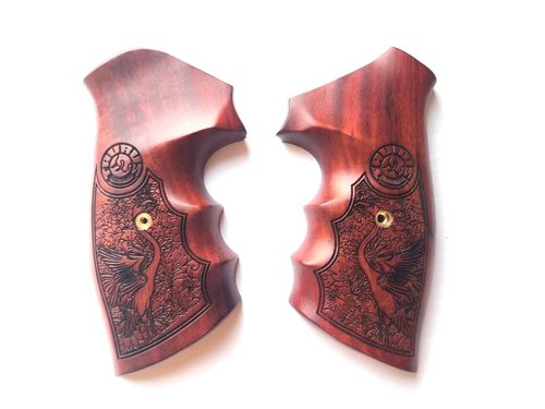BMPL Hardwood Luxury Laser Grips Compatible with Taurus Medium/Large Frame.357 M44, 65, 66, 80, 82, 83, 96, 431, 441, 607, 608, 669 Revolver Handmade