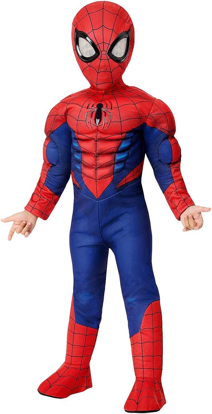Spirit Halloween Marvel Toddler Spider-Man Muscle Suit Costume, Officially licensed, Superhero Outfit, Padded Jumpsuit