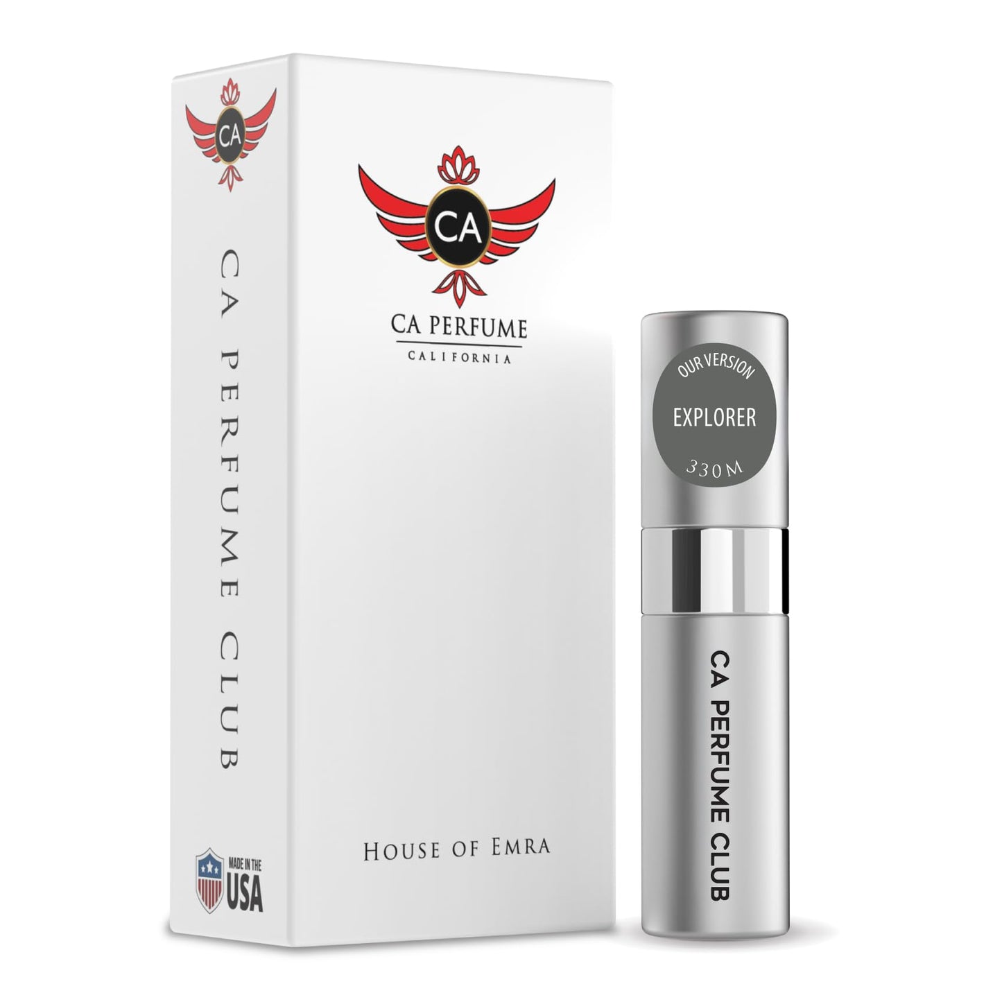 CA Perfume Impression of Explorer for Men Woody Aromatic Scent Long Lasting Cologne for Men Eau De Parfum Travel Size Refillable Atomizer Spray 0.27 Fl Oz 8ml