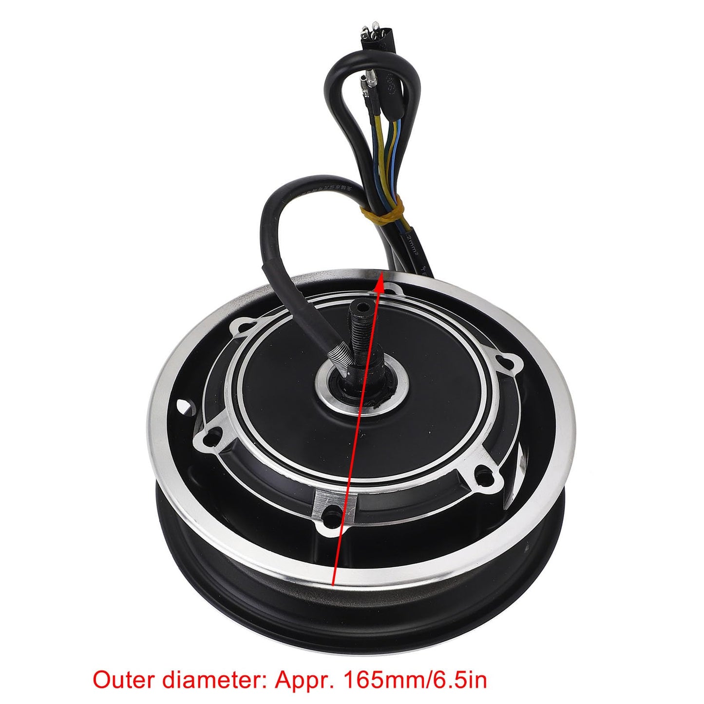 10 Inch Electric Scooter HUB Motor, 48V 1000W Noiseless Electric Brushless Disc Brake Hub Motor Aluminum Alloy Wheel Hub Motor for Electric Bikes, Electric Scooters, Folding