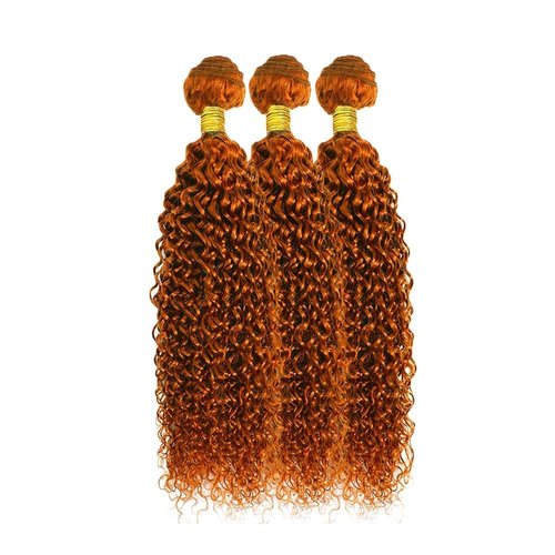 Giginger Brazilian Human Hair Bundles 18 20 22 inch Orange Jerry Curly Bundles 350 Color Human Hair Ginger Orange Unprocessed Virgin Quick Weave Hair for Black Women