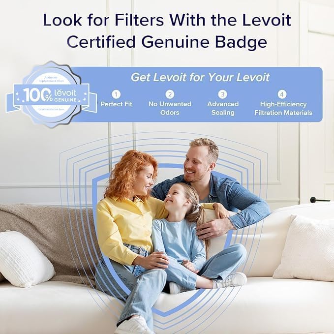 LEVOIT Air Purifier for Home Bedroom Dorm Room, Smart WiFi Alexa Control, AHAM VERIFIDE, 3-in-1 Filter with HEPA Sleep Mode for Allergens, Pollutants, Smoke, Dust, Core 200S-P, White