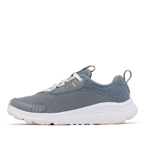 Columbia Womens PFG Castback Non Slip Boat Shoe, Grey Ash/Peach Fizz, 5.5
