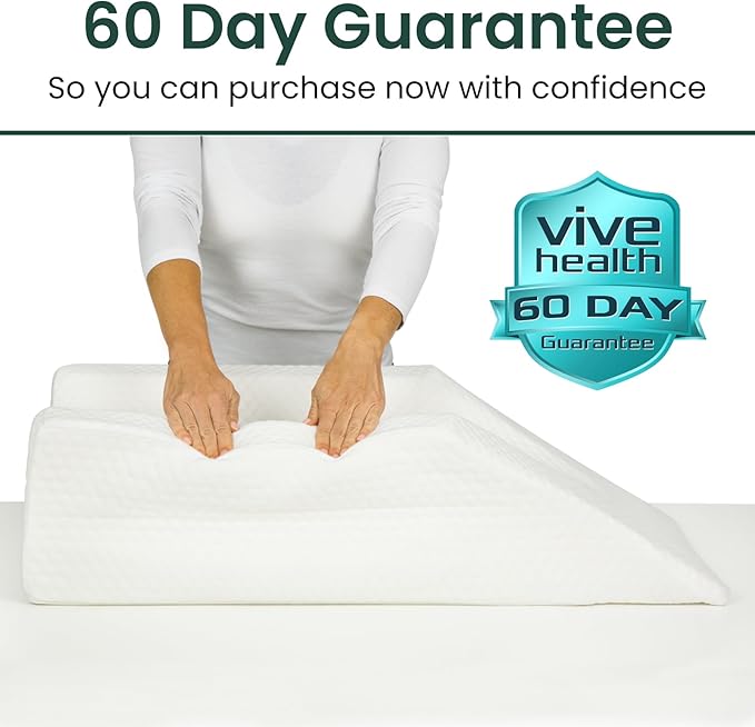 Xtra-Comfort Leg Elevation Pillow- Leg Wedge for Knee, Swelling, Elevation, After Surgery Must Haves - Post Surgery, Knee Pain Relief - Breathable for Knee, Ankle and Foot - Improve Blood Circulation