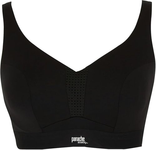 Panache Women's Endurance Wired Sports Bra | Black 28DD | High Impact, Supportive Sports Bra for Women, Exercise & Workout Bra