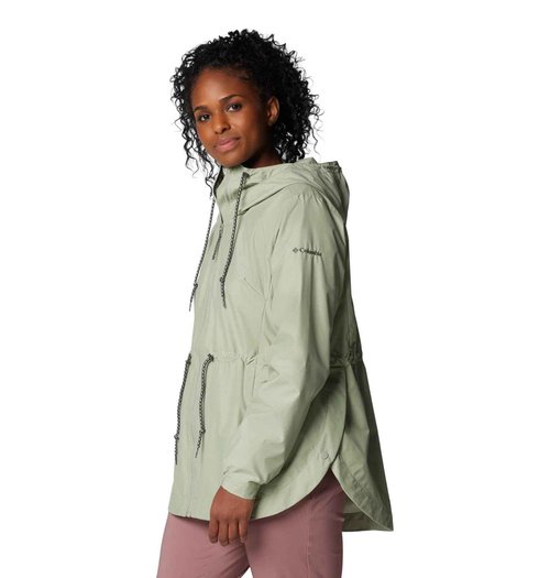 Columbia Womens Lillian Ridge II Waterproof Rain Jacket, Safari, XX-Large