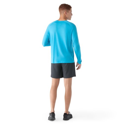 Smartwool Men's Active Ultralite Long Sleeve Pool Blue Large