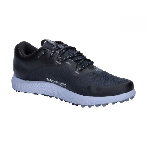 Under Armour Men's Charged Draw 2 Spikeless Cleat, (002) Black/Black/Mod Gray, 9.5, US