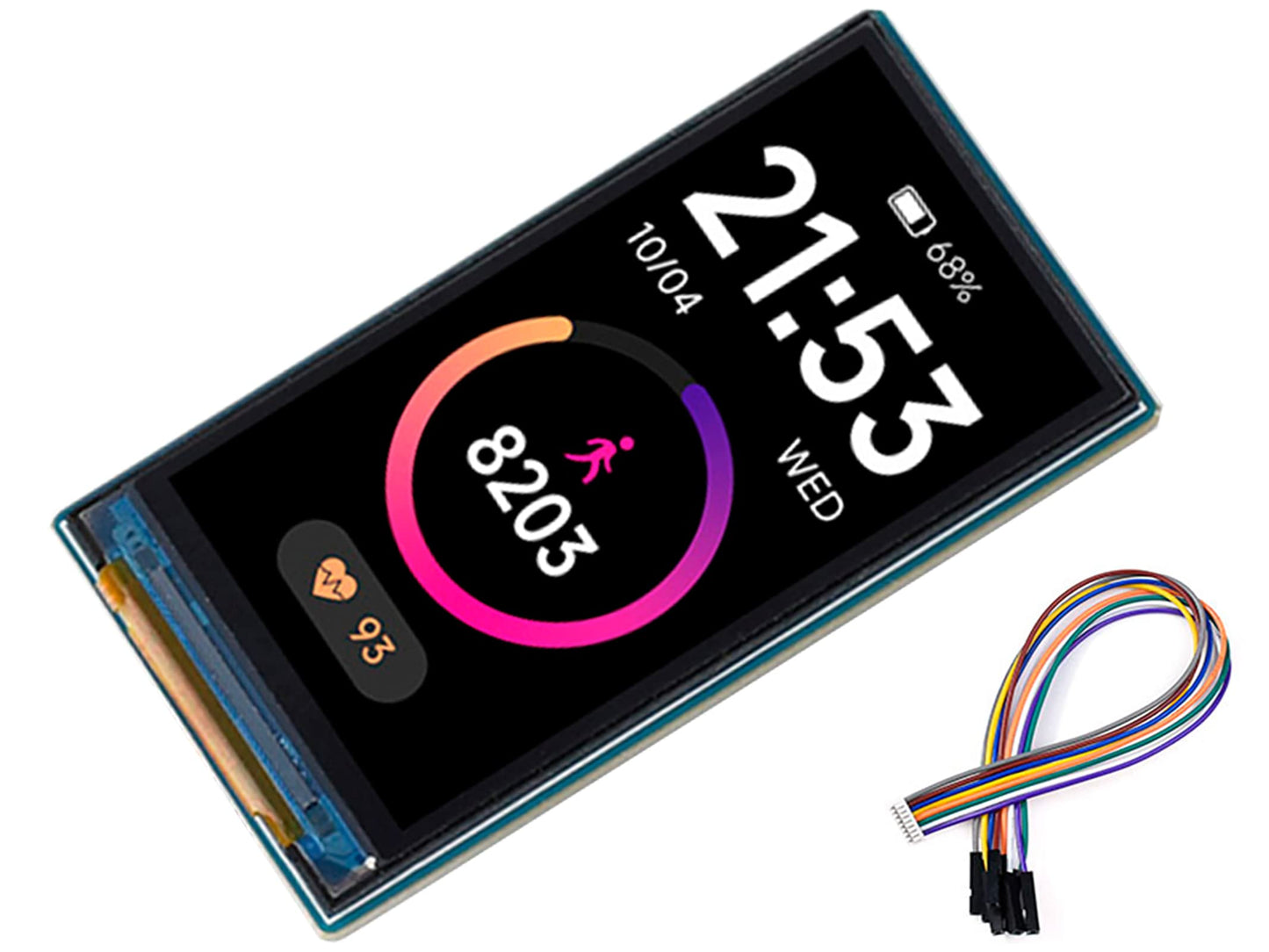 Waveshare 1.9Inch Lcd Display Module 170  320 Resolution Screen, 262K Rgb Display Color Spi Interface St7789V2 Driver, Compatibl