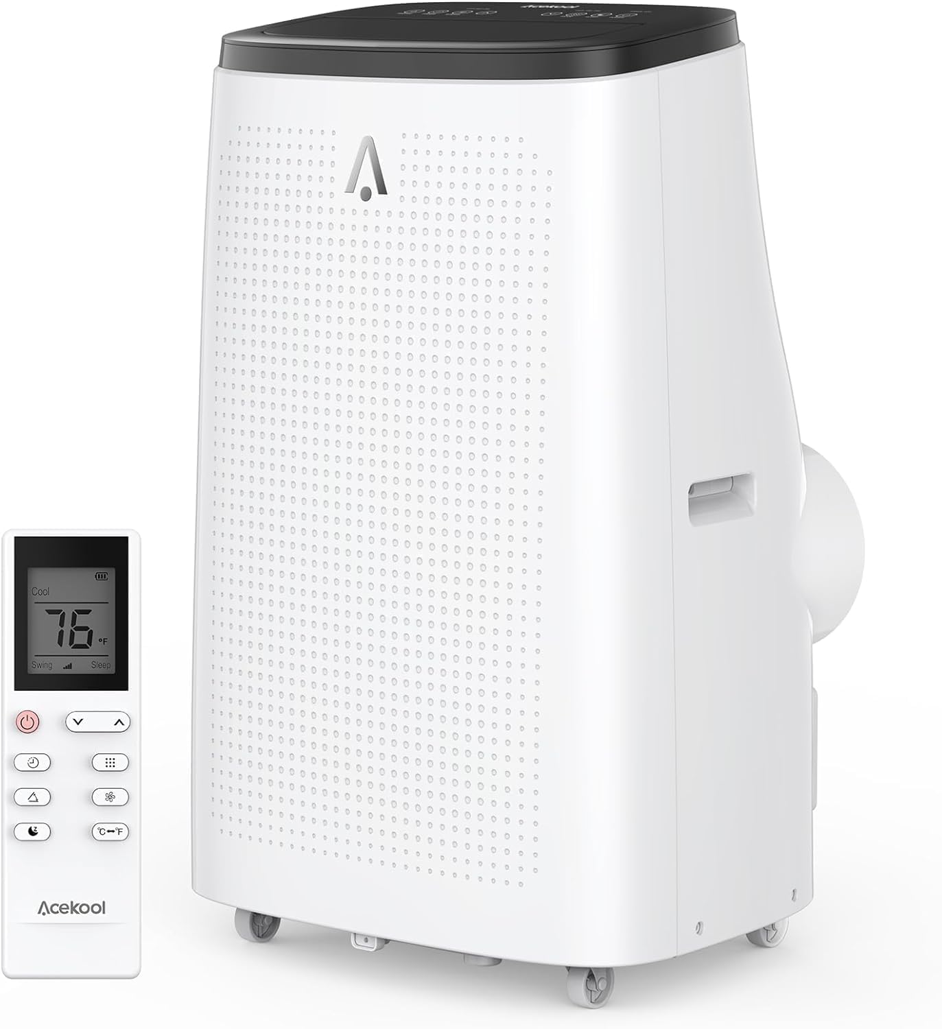 GarveeLife 14,000 BTU Portable Air Conditioner for Room Up to 750 Sq. Ft, 3-In-1 Air Conditioner w/Remote, Fast Cooling In 10 Mins, Smart Touch Panel, 24 Hours Timer Function, Auto Shut-Off
