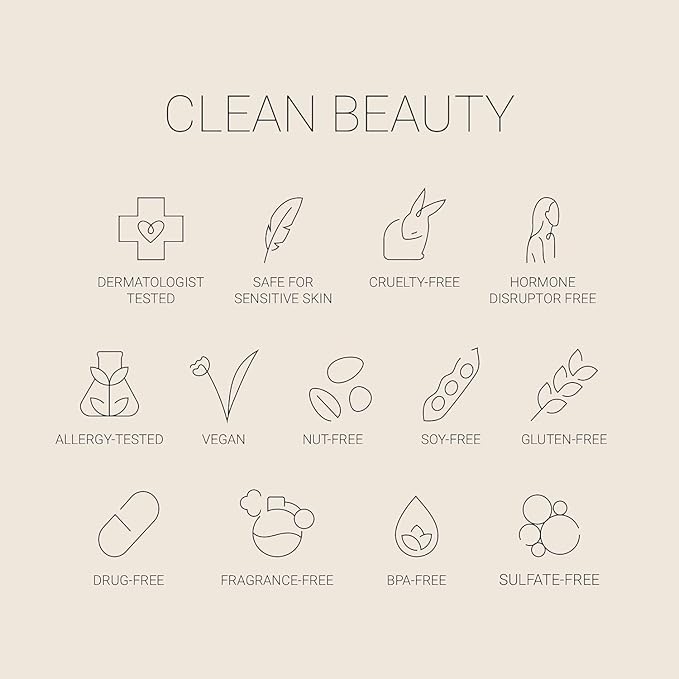 No Makeup Makeup Long-Lasting Lightweight Foundation & Brush Duo | Cruelty-Free, Fragrance-Free, Buildable, Transfer-Proof Makeup (Medium)