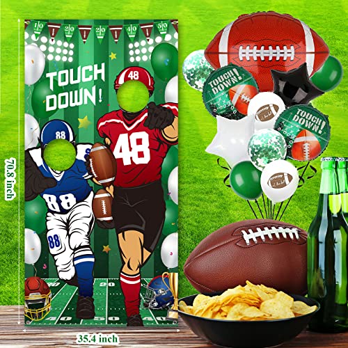 Football Party Decorations Football Photo Banner Booth Prop Soccer Backdrop for Party Sport Photo Door Cover Picture Frame...