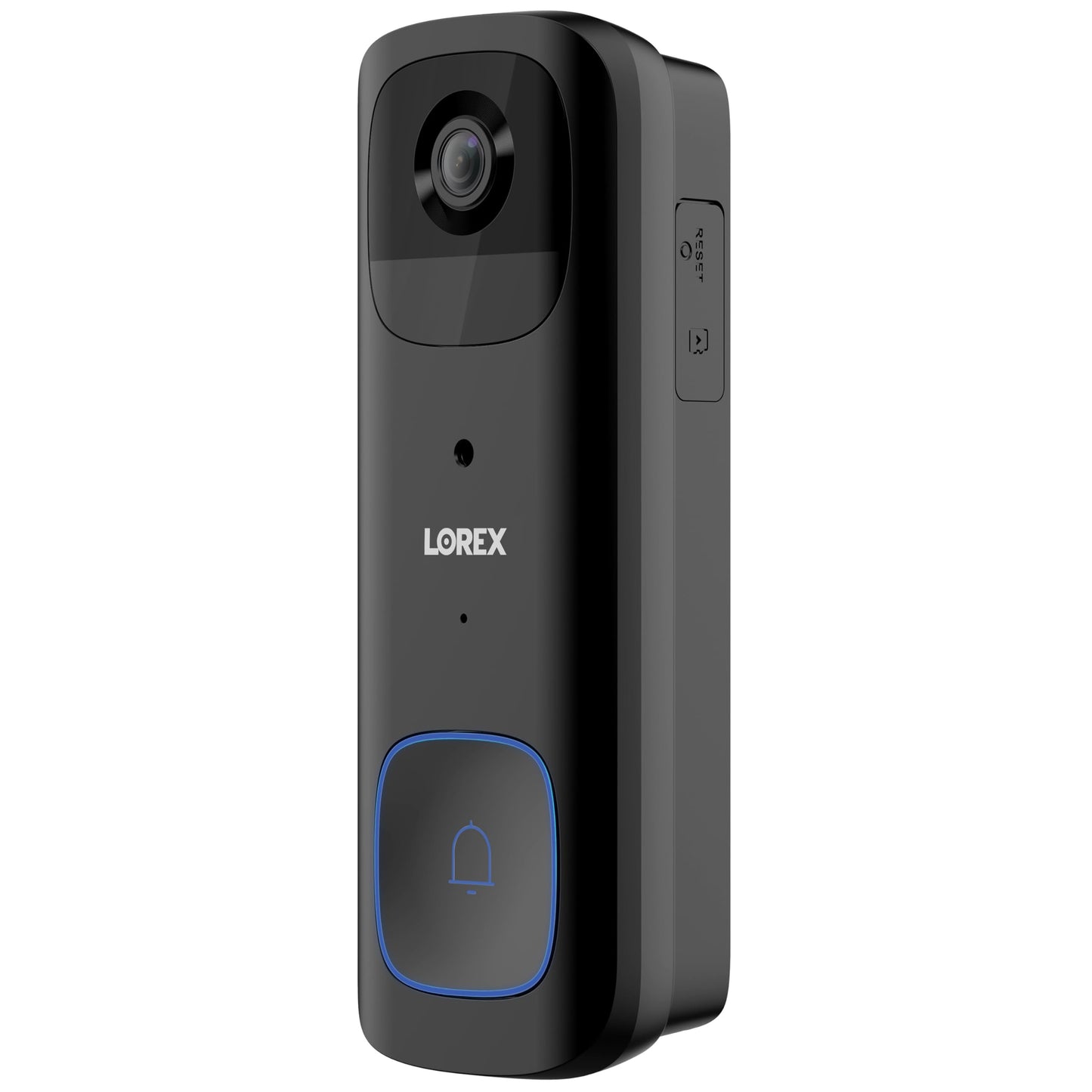 Lorex 2K Wireless WiFi Smart Video Doorbell Camera | No Subscription Fee | 32GB MicroSD Card Included | Smart Security Lighting | Night Vision | Battery-Powered | Motion Detection | Black