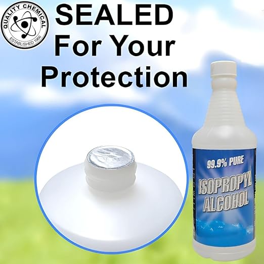 Quality Chemical - Super Premium - 99.9% Pure Isopropyl Alcohol (IPA) - Made in The USA - (1) 128 Fl Oz Bottle - Concentrated Isopropyl Alcohol (Combo)