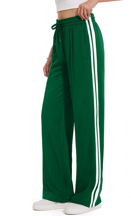 Tapata Women's 28/30/32/34 Inseam Track Pants Loose Straight Leg Jogging Sweatpants Warm-Up Sports Athletic Running