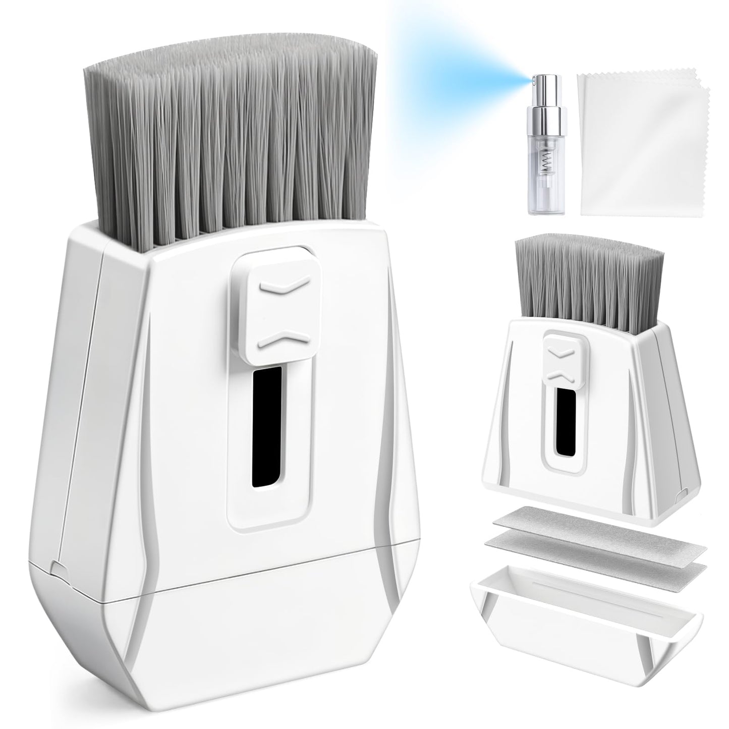 Keyboard Brush, Portable Keyboard Cleaner Soft Bristle Cleaning Brush, Safe Streak-Free Phone Screen Cleaner, Retractable Laptop