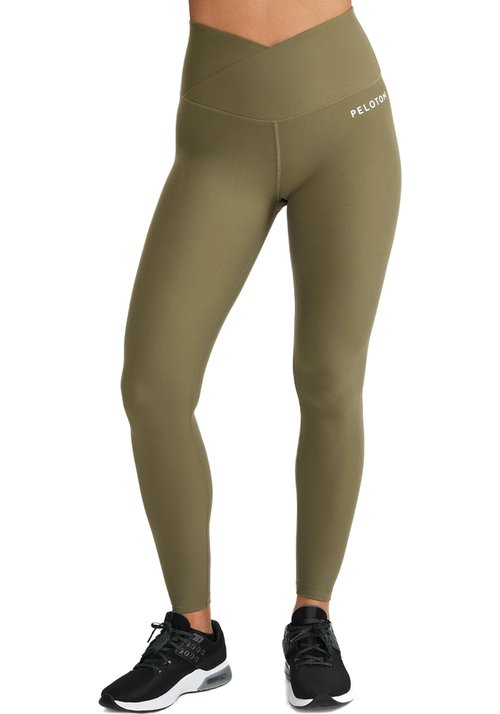 Peloton Women's Standard Cross Front High Rise Cadent Legging, Grape Leaf