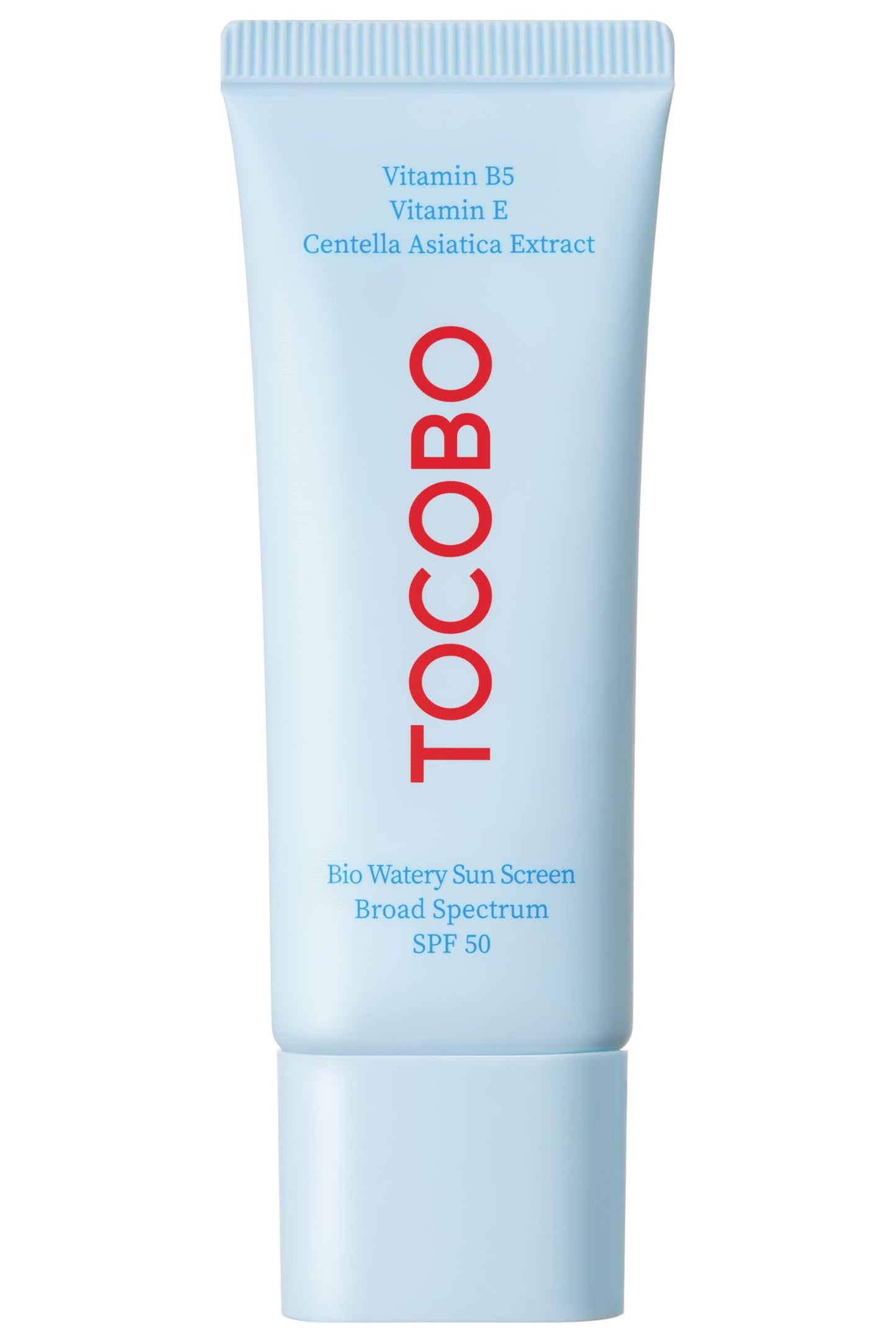 Bio Watery Sunscreen SPF 50 Broad Spectrum Korean Facial Sun Cream with Hyaluronic Acid - Lightweight Daily Face Sunblock Lotion