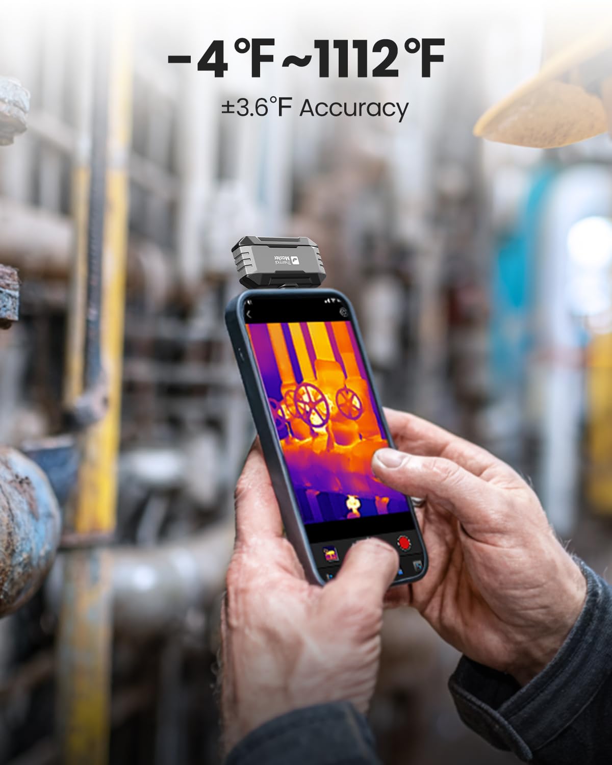 Thermal Master Thermal Camera for USB-C iPhone and Android, P1 Thermal Imaging Camera with 320×240 X³ IR Resolution, -4℉ to 1112℉, 160×120 Infrared Camera (iOS and Android)