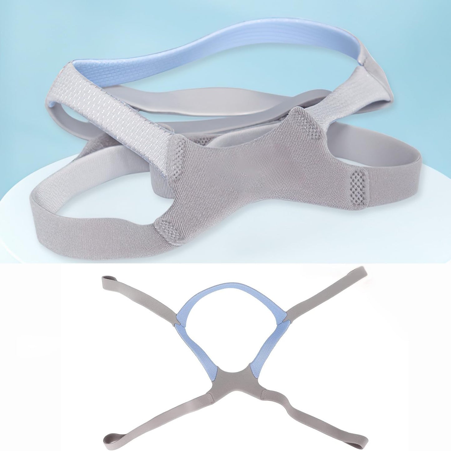 AICANMOU Replacement Universal Nasal Guard Headgear, Replacement Headgear for Mirage FX Nasal Guard, Breathing Machine Accessory for Mirage FX Elastic Fabric Strap (Headgear Only)