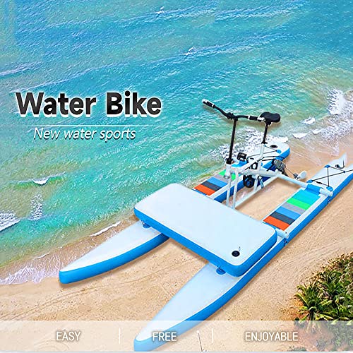 SUP Water Bikes, Inflatable Pedal Boat, Water Bike Inflatable Kayak Bikeboat for Lake, Water Bikes with Paddle Board Water...