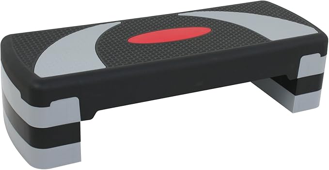 ZENY 31’’ Aerobic Step Platform, Adjustable Exercise Workout Stepper with Stable Risers, Stand Up Steppers for Exercise at Home, Fitness Equipment for Home Gym
