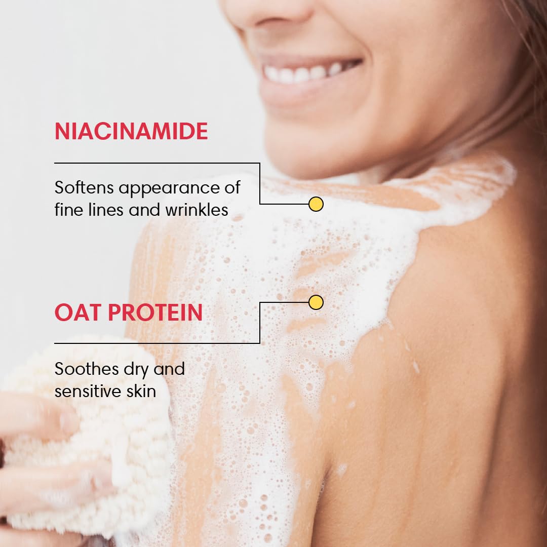 ShiKai Very Clean Body Wash (Fresh Citrus, 12 oz) | Hydrating Gel Cleanser for Dry Skin | With Niacinamide, Oat Protein, Vitamin