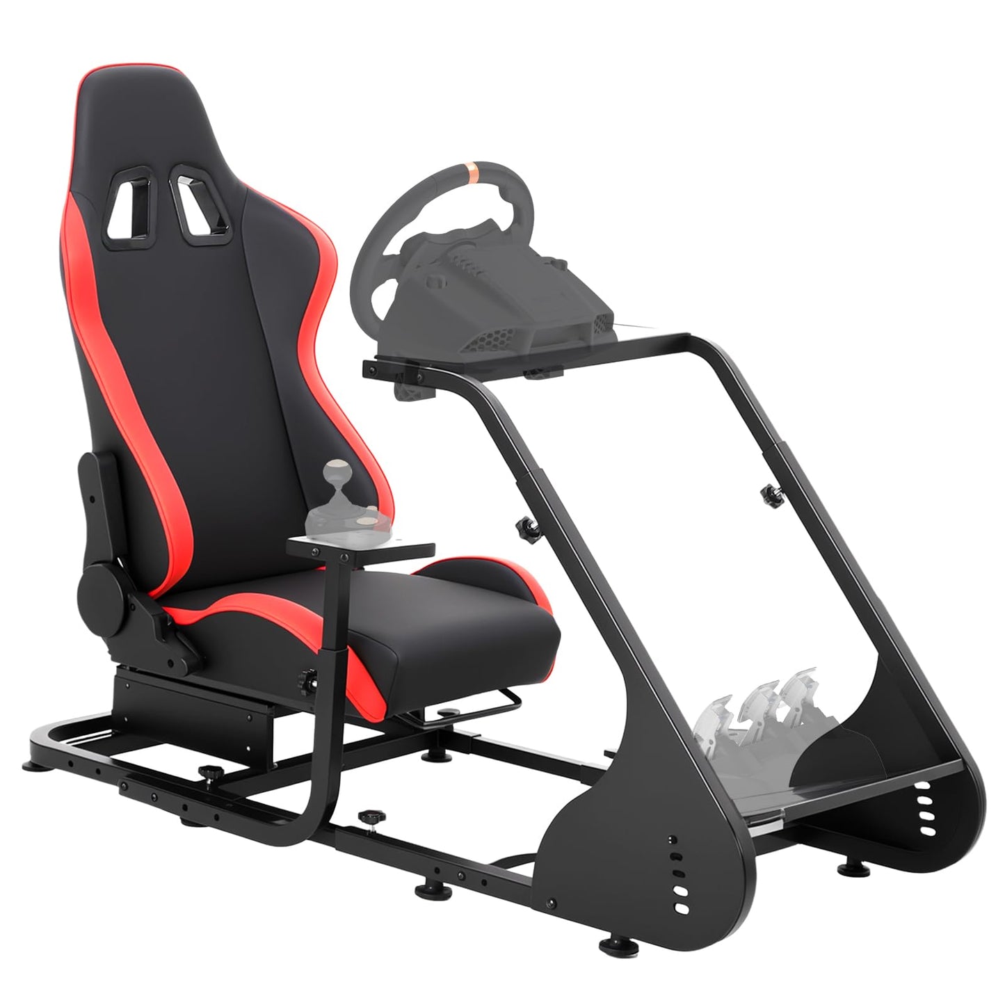 Racing Wheel Stand,Foldable Racing Simulator Cockpit for g923/g920/g29, Steering Wheel Stand & Foot Pedal Angle Adjustable,Sim Racing Cockpit for Thrustmaster t248p, Fanatec, Hori, Mad Catz.