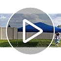 MFSTUDIO 10x10 Pop Up Canopy Tent, Gazebo Shelter Sun Shade Canopies Waterproof Patio Portable Popup Screened Tents for Be...