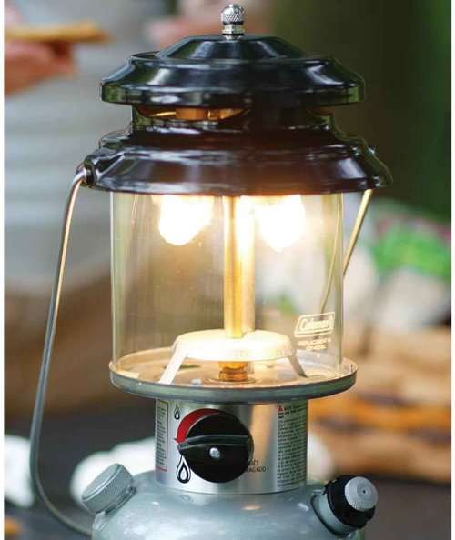 Coleman 12-Cup Stainless Steel Percolator Coffee Pot Bundle with 4-Pack Lantern Mantles for Fueled Lanterns