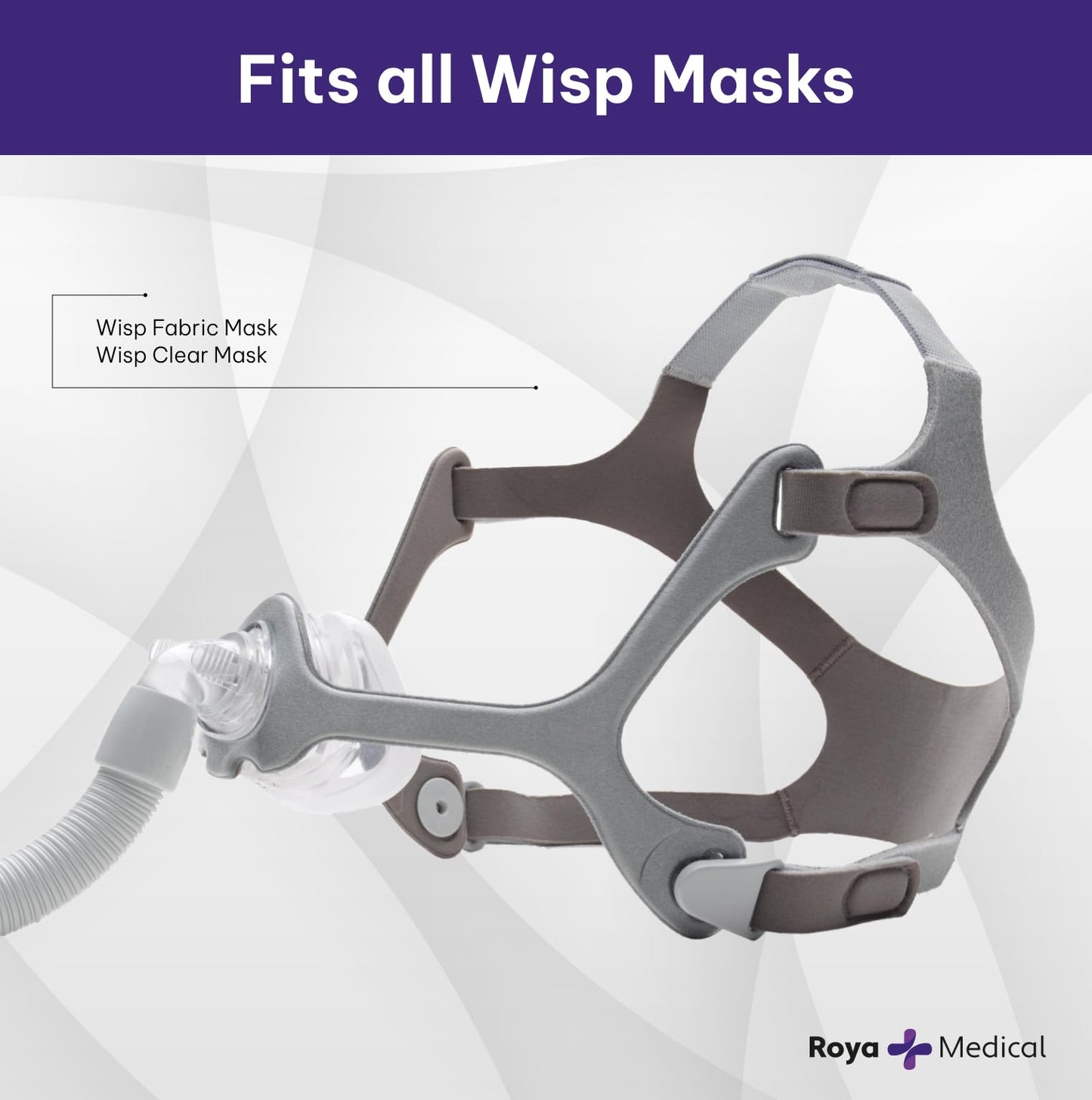 Roya Medical Replacement Connecting Hose for Wisp Nasal Mask, Pack of 2